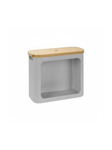 relaxdays Toilettenpapier Aufbewahrung in Grau - (B)43 x (H)36 x (T)17 cm
