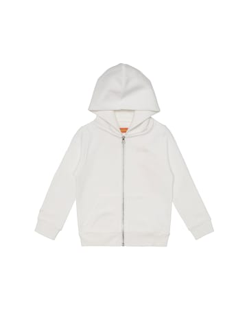 smiler. Kapuzensweatshirtjacke mini-grin. in weiss