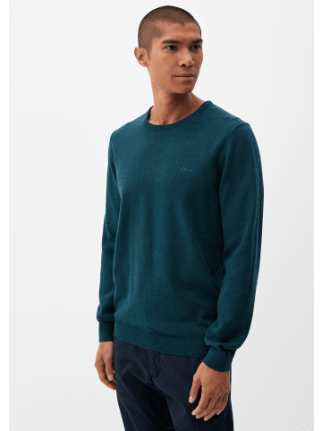 s.Oliver Pullover langarm in Petrol