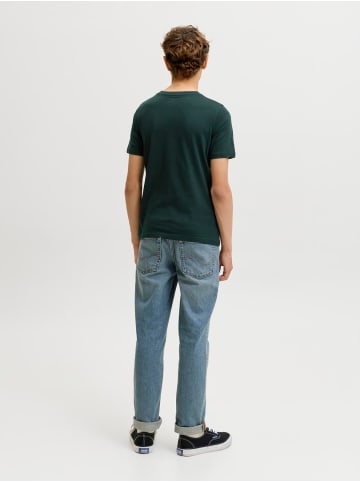 JACK & JONES Junior T-Shirt Kurzarm Basic Rundhals Jjmunk in scarab