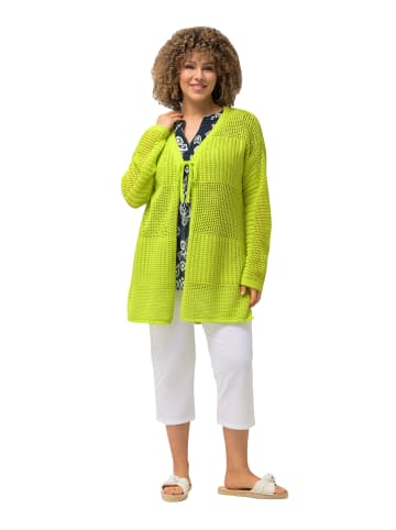 Ulla Popken Strickjacke in neongrün