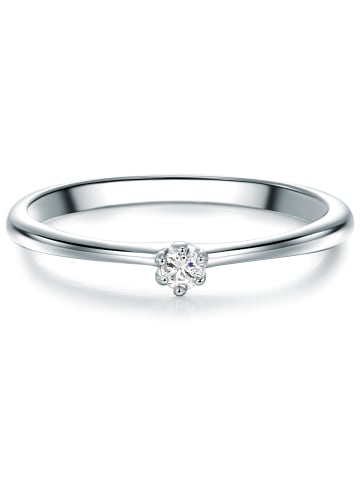 Trilani Ring aus Sterling Silber mit Zirkonia in silber