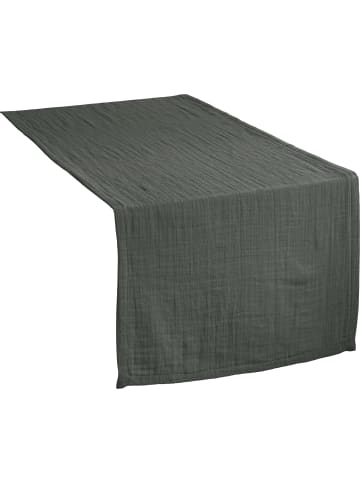 Erwin Müller Baumwolle Tischläufer Arona in grau