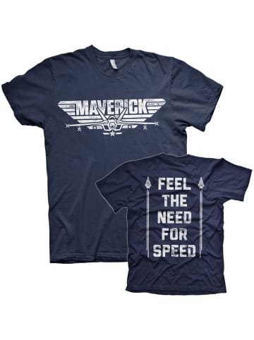 TOP GUN T-Shirt in Blau