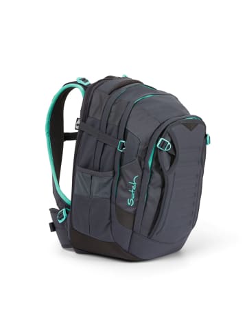 Satch Schulrucksack Match Mint Phantom in grau/mint