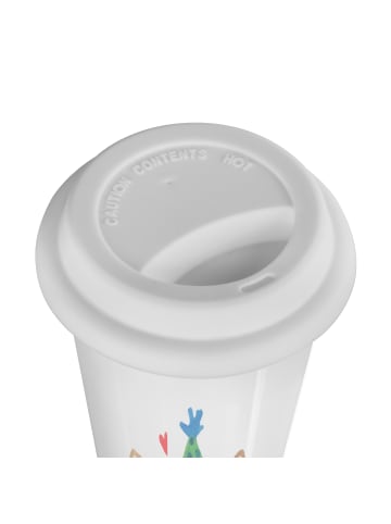 Mr. & Mrs. Panda Kaffeebecher Spinne Agathe Party mit Spruch in Weiß