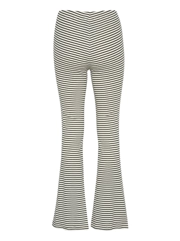 CULTURE Casual Hose CUtea Slim fit in Spring Gardenia/Black Stripe