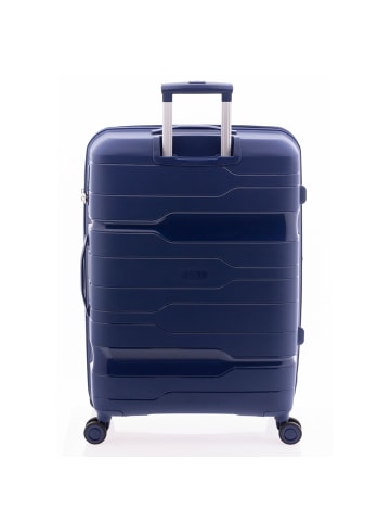 Gladiator 3800 4 Rollen Trolley 77 cm mit Dehnfalte blue