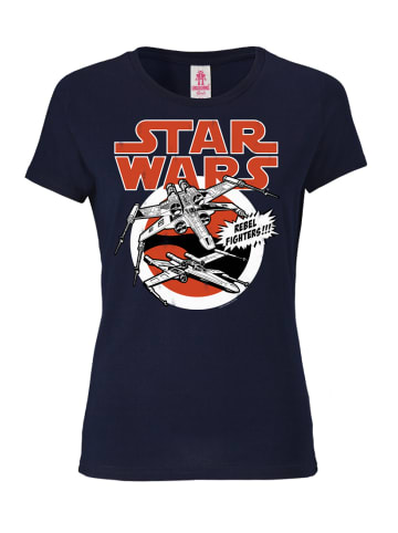 Logoshirt T-Shirt X-Wings - Krieg der Sterne - Star Wars in dunkelblau