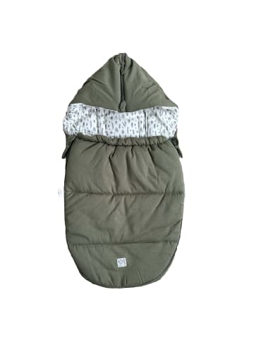 Kaiser Naturfellprodukte Babyschalenfußsack Small Jersey Hooded olive green