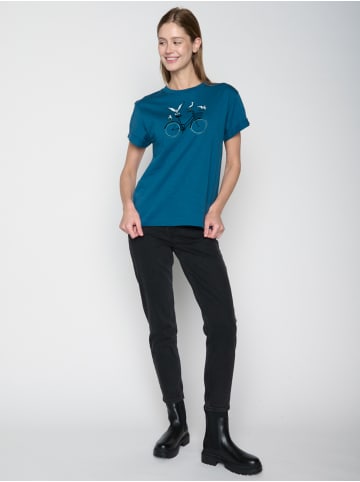 GreenBomb Stop Bike Seagulls in Rich Blue