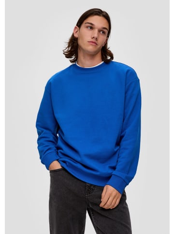 QS Sweatshirt langarm in Blau