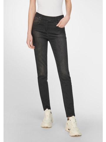 PETER HAHN 5-Pocket-Jeans cotton in BLACK DENIM