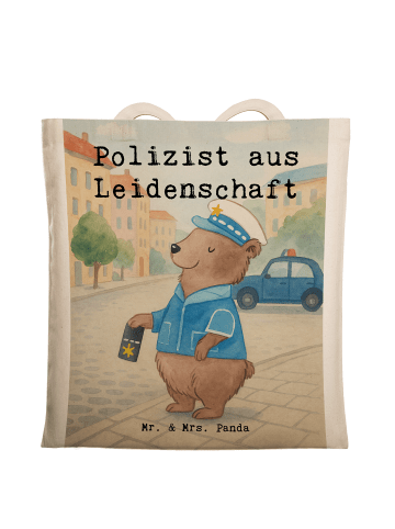 Mr. & Mrs. Panda festivaltasche Polizist Leidenschaft Design mit... in Weiß
