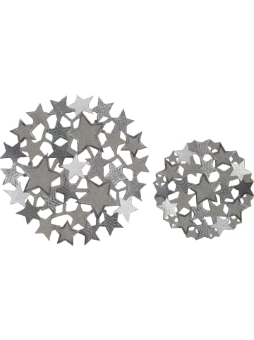 REDBEST Jacquard Aufleger 2er-Set in silber