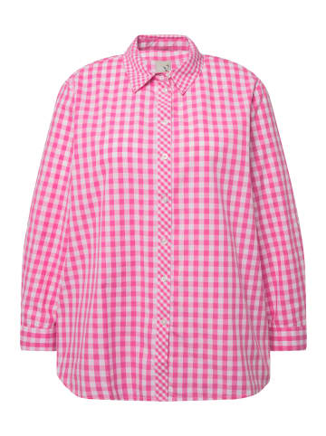 Ulla Popken Trachtenbluse in fuchsia pink
