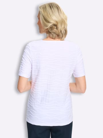 Sieh an! Kurzarm-Shirt in weiß