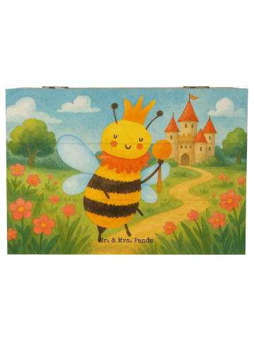 Mr. & Mrs. Panda Aufbewahrungsbox Biene König Design ohne Spruch in Weiß