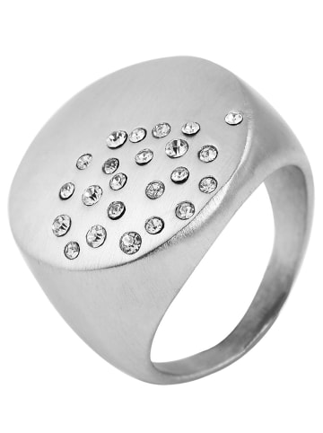 Adeliás Damen Ring aus Edelstahl in silber