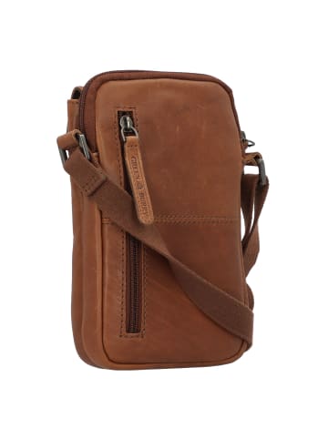 Greenburry Vintage Umhängetasche Leder 13 cm in natur