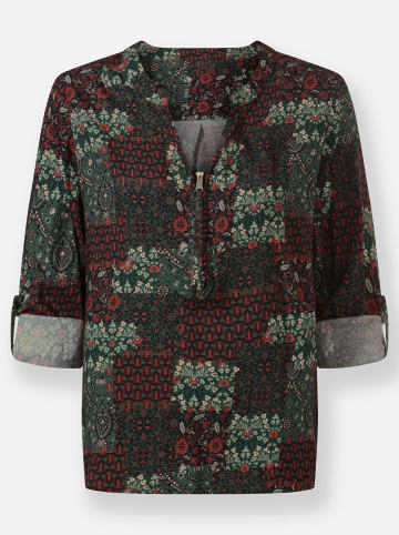 WITT WEIDEN Druckbluse in schwarz-terra-bedruckt