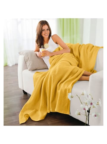 Erwin Müller Baumwolle Sommer-Decke Siena in curry