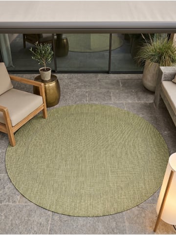 KADIMA DESIGN Teppich Outdoor Waschbar Einfarbig ALSTER Strapazierfähig OEKO-TEX in Grün