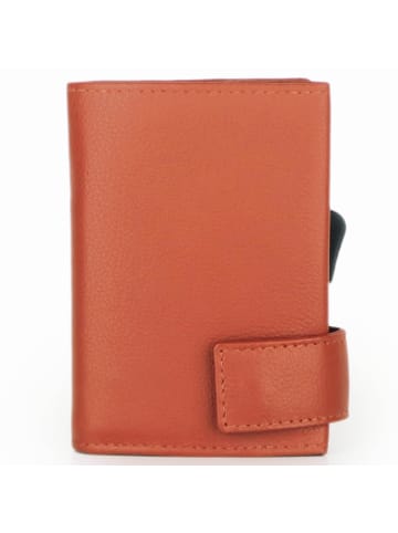 SecWal SecWal 1 Kreditkartenetui Geldbörse RFID Leder 9 cm in orange
