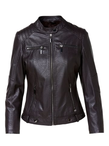 KOROSHI Women's jacket faux leather animal print in braun