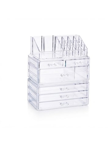 relaxdays Kosmetikorganizer in Transparent