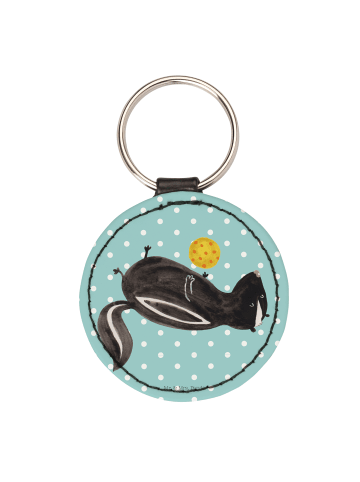 Mr. & Mrs. Panda Anhänger Stinktier Ball ohne Spruch in Türkis Pastell