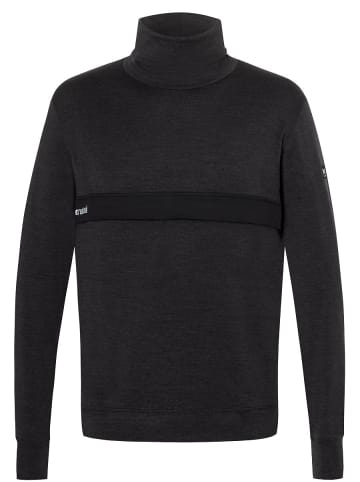 super.natural Merino Pullover in schwarz