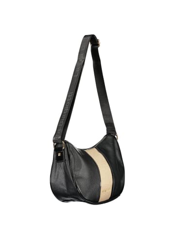 Laura Biagiotti Schwarz PVC Damen Handtasche