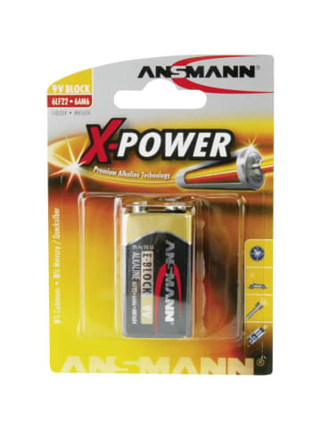 ANSMANN Batterie X-POWER 9 V-Block in Schwarz