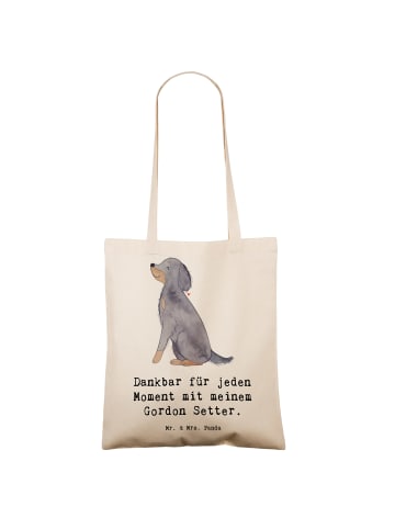 Mr. & Mrs. Panda Shopper Gordon Setter Moment mit Spruch in Creme