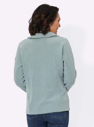 WITT WEIDEN Fleecejacke in kalkmint-schwarz