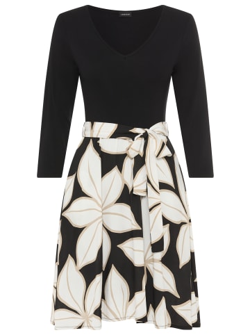 Laura Scott Jerseykleid in schwarz-geblümt
