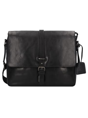 Leonhard Heyden Roma Aktentasche Leder 35 cm Laptopfach in schwarz