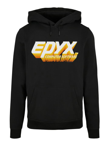 F4NT4STIC Basic Hoodie Retro Gaming EPYX Logo 3D in schwarz