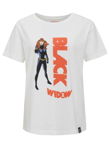 Recovered T-Shirt Black Widow Graphic Print in Beige