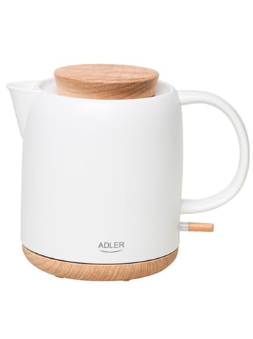 Adler Europe Adler AD 1304 Keramik-Wasserkocher 1200 W - 1 L, 360°-Basis, Ecru in Ecru