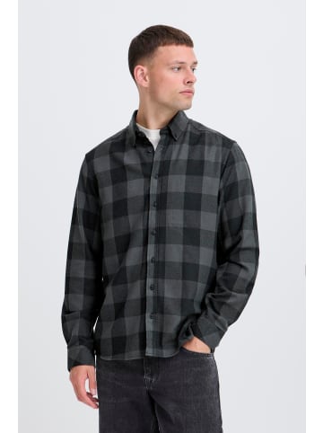 BLEND Langarmshirt mit Rundhalsausschnitt und aufgesticktem Logo in Schwarz