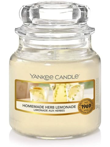 Yankee Candle Jar Duftkerze klein Homemade Herb Lemonade in Gelb