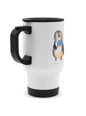 Mr. & Mrs. Panda Thermobecher Pinguin Lolli ohne Spruch in Weiß