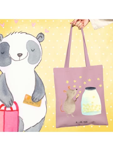 Mr. & Mrs. Panda Stoffbeutel Maus Sterne ohne Spruch in Rosa Pastell