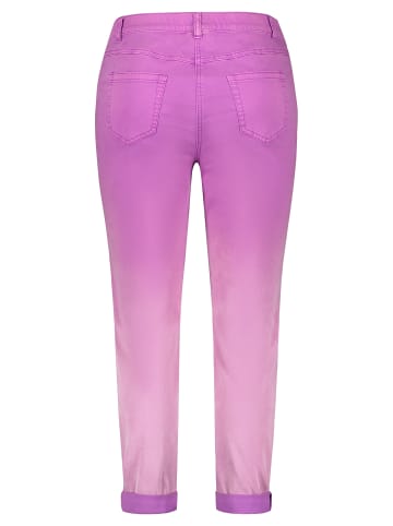 SAMOON Hose Jeans verkürzt in Soft Plum