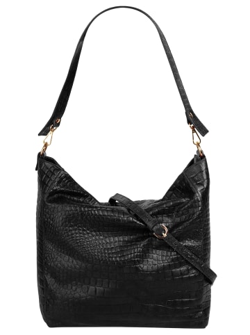 Samantha Look Shopper echt Leder in schwarz
