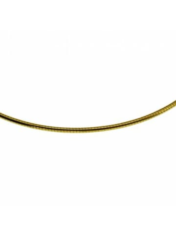 Schmuckador Halsreif Omega 2mm rund - 42cm - 585 Gelbgold in gold