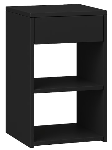 VCM  Holz Nachttisch Nachtschrank Sledo Schublade Maxi in Schwarz