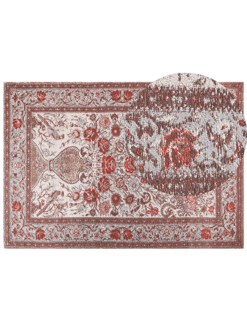 Beliani Kurzflor BINNISZ in Bunt/Rot/Grün - (W) 160 x (H) 160 x (L) 230 cm